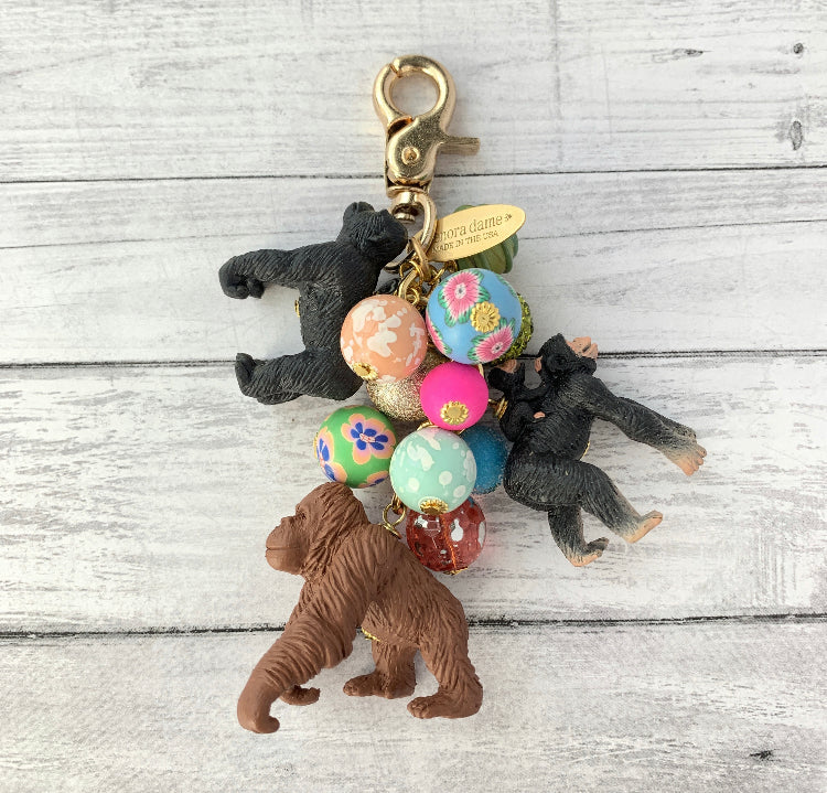 Monkey Business Bag Charm