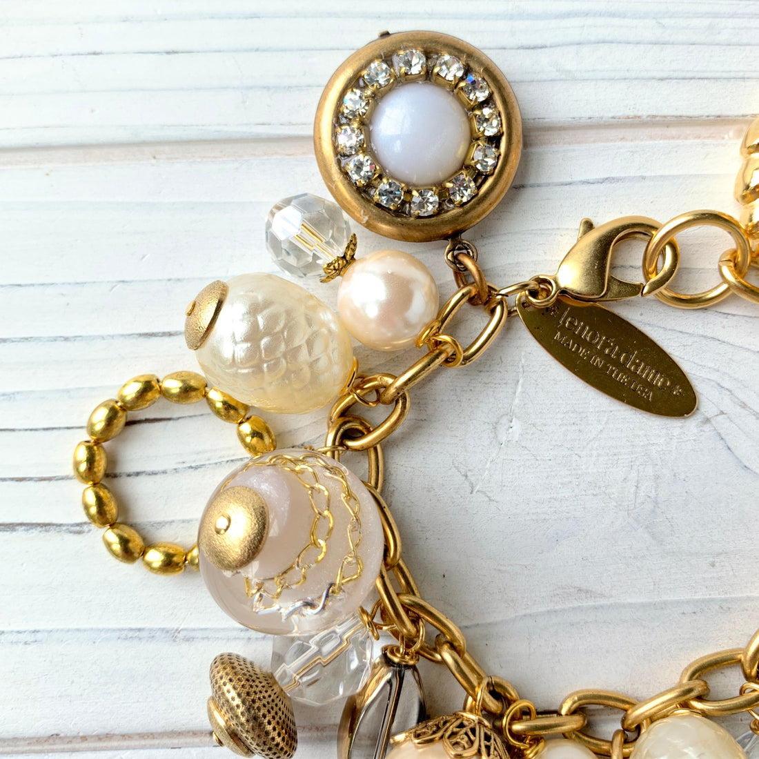 Flower Modal Flux Pearl Charm Bracelet – Estele