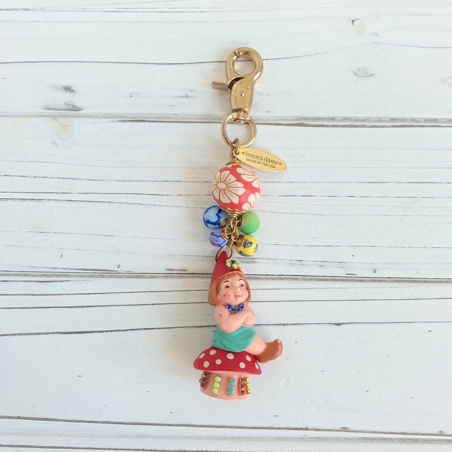 Sage the Garden Gnome Bag Charm