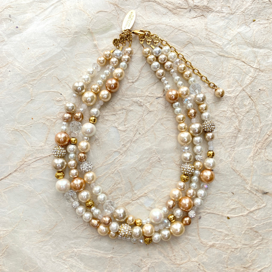 Multi Strand Pearl Necklace