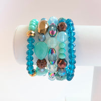 Paradise Valley Beaded Stretch Bracelet Set