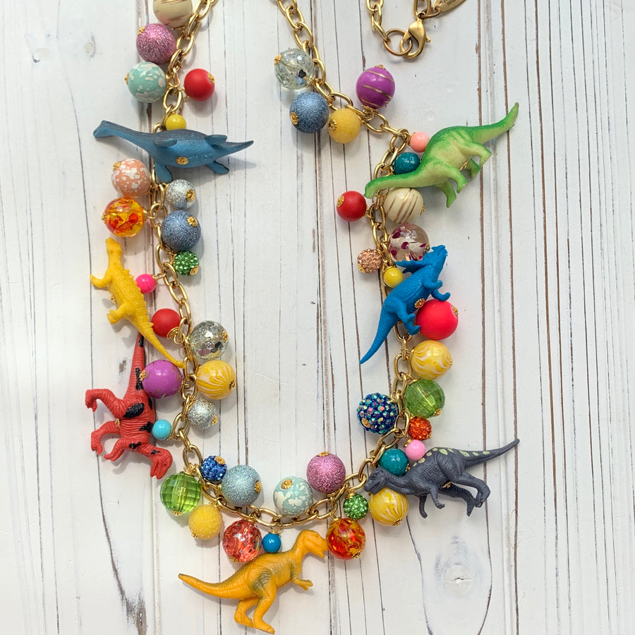 Long Iconic Dinosaur Necklace