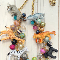 Long Safari Animal Necklace