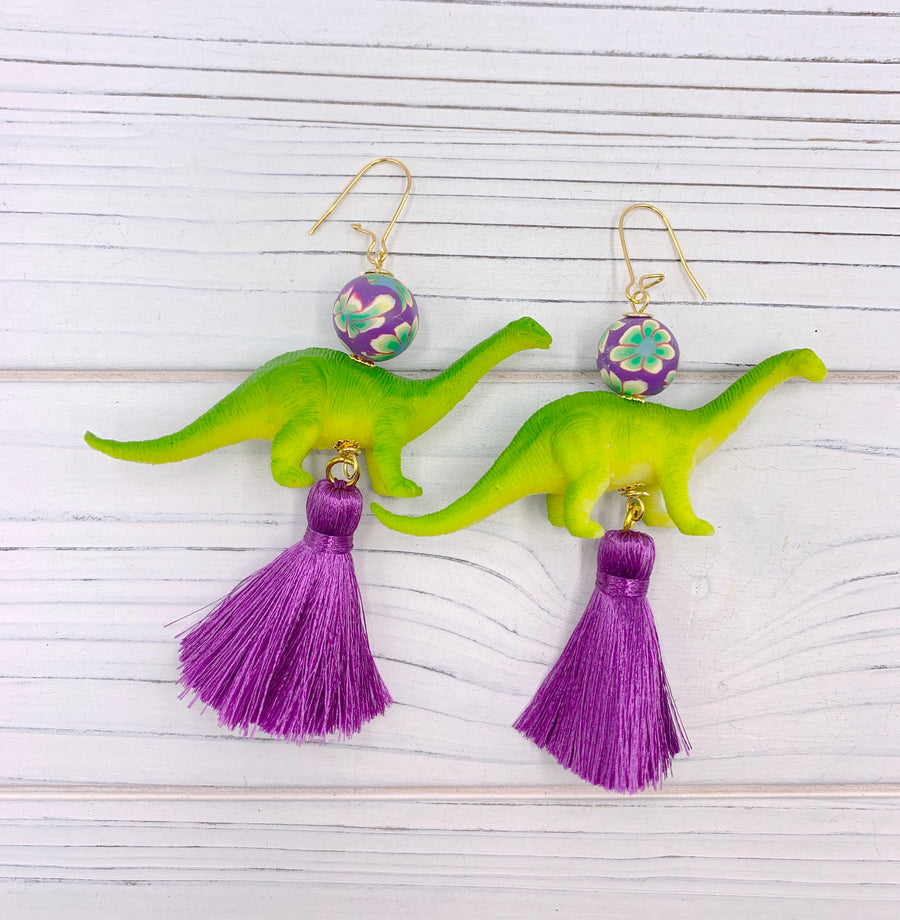 Billie Brontosaurus Earrings