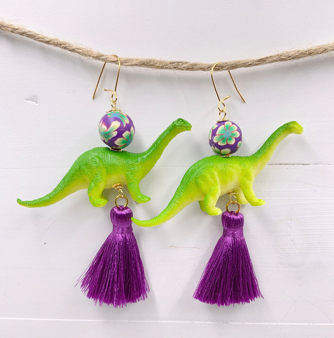 Billie Brontosaurus Earrings