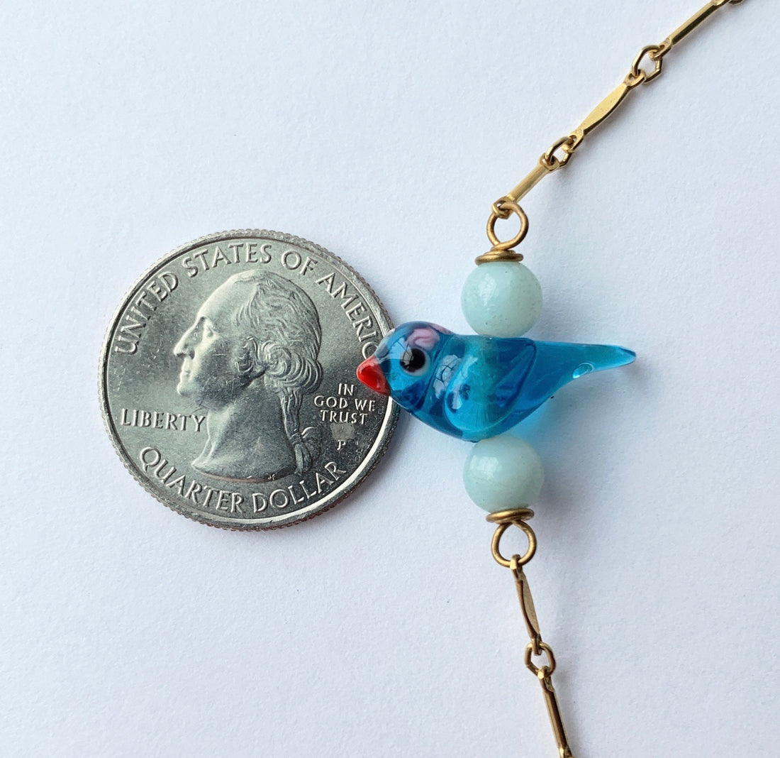 A Little Bird Told Me Necklace - Robin&