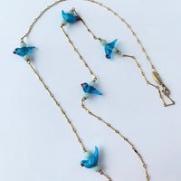 A Little Bird Told Me Necklace - Robin's Egg Blue