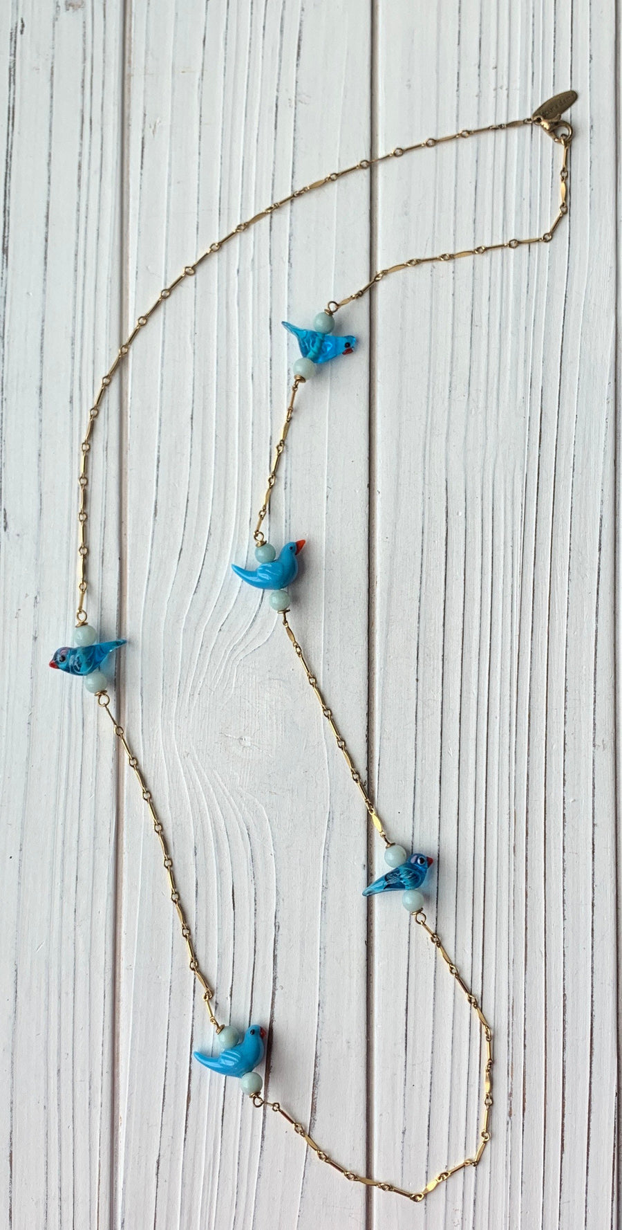 A Little Bird Told Me Necklace - Robin's Egg Blue