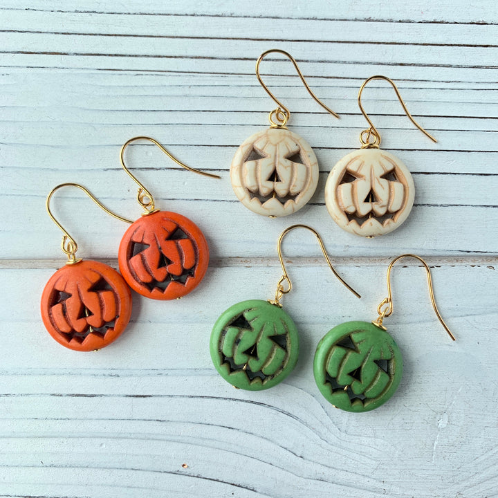 Pumpkin King Halloween Earrings