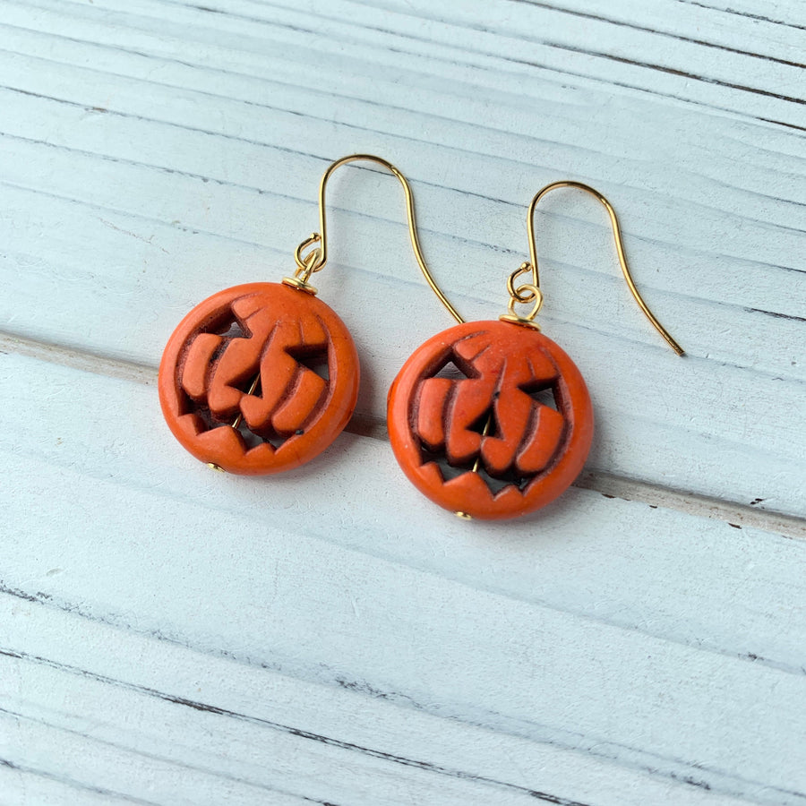 Pumpkin King Halloween Earrings