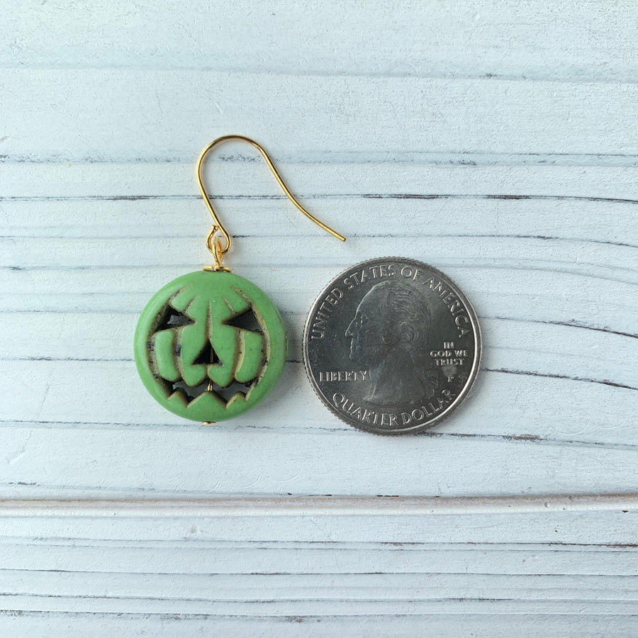 Pumpkin King Halloween Earrings