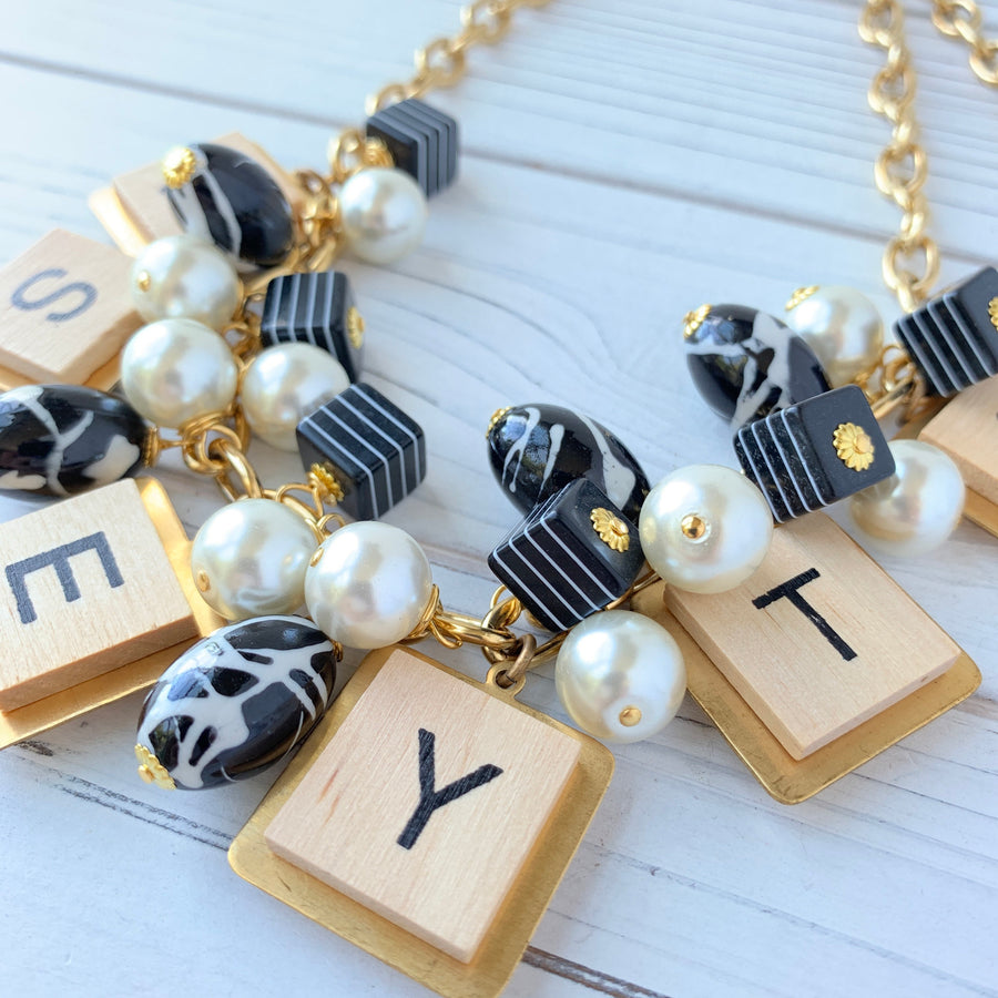 Word Play Charm Necklace