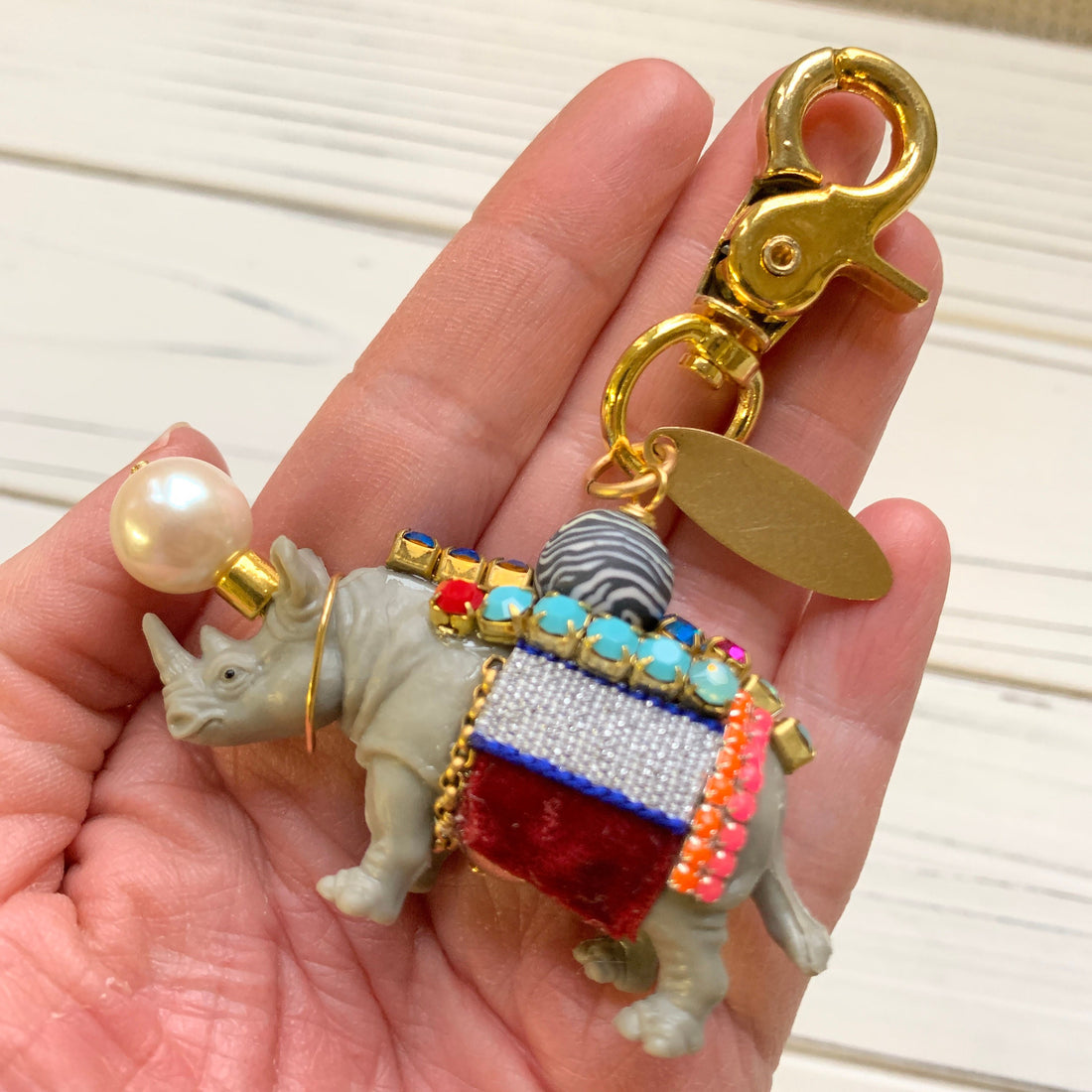 Rhinoceros Bag Charm