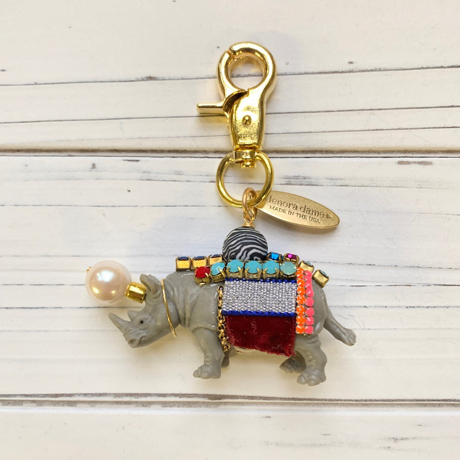 Rhinoceros Bag Charm