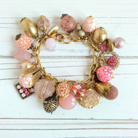 Peony Pink Charm Bracelet