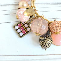 Peony Pink Charm Bracelet