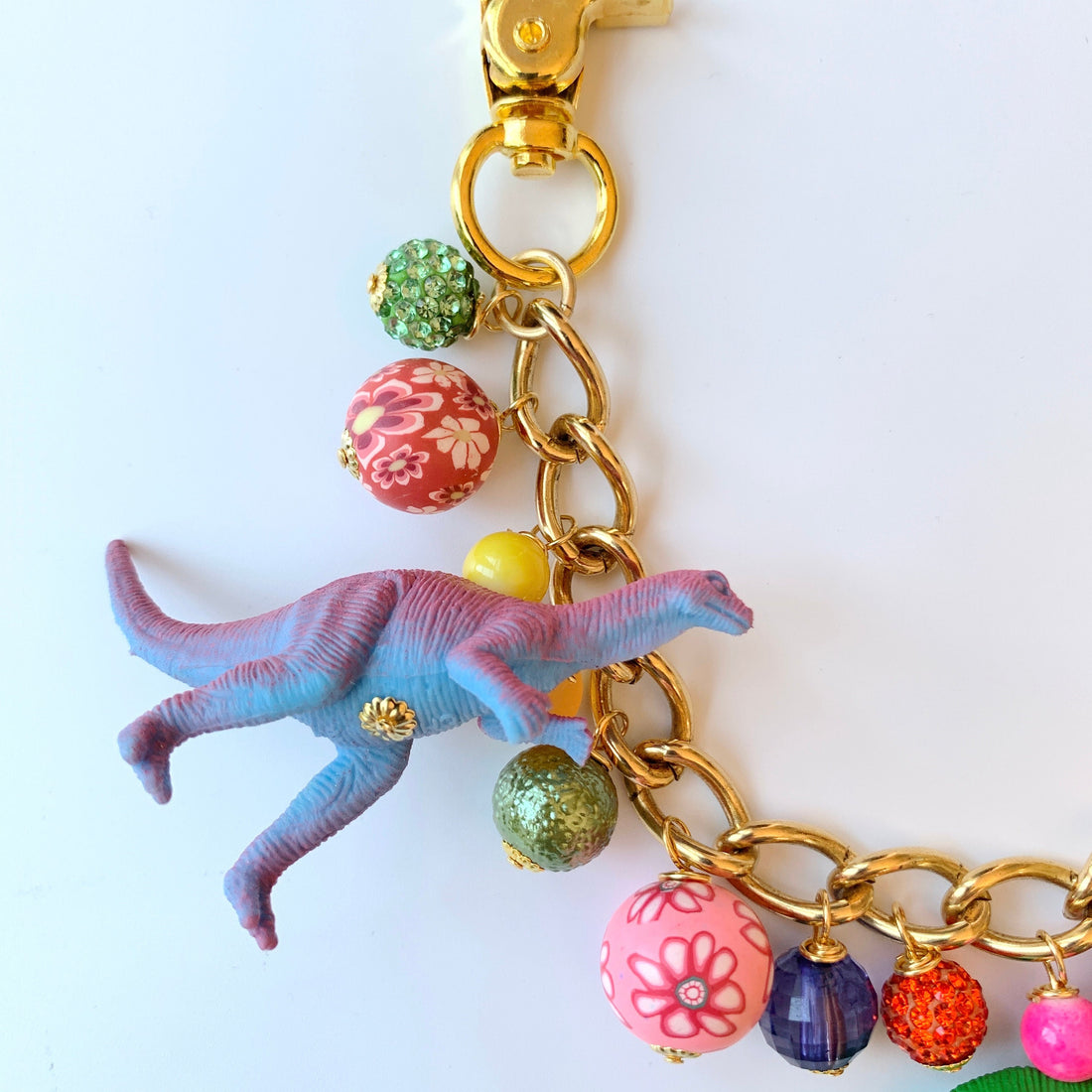 NEW DESIGN! Lenora Dame Dinosaur Chain Bag Charm