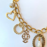 Heart of Gold Chain Bag Charm