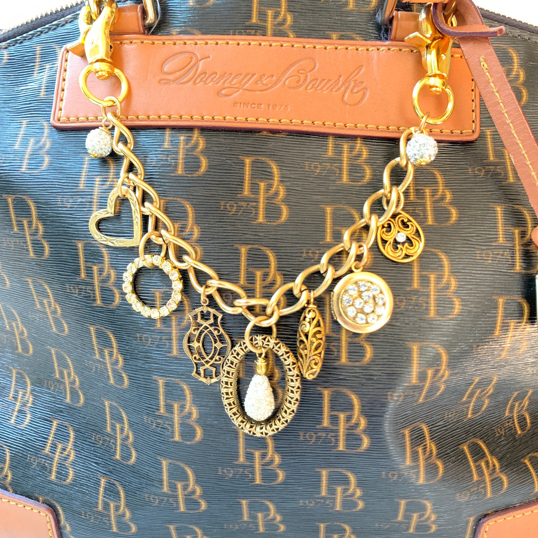 Heart of Gold Chain Bag Charm