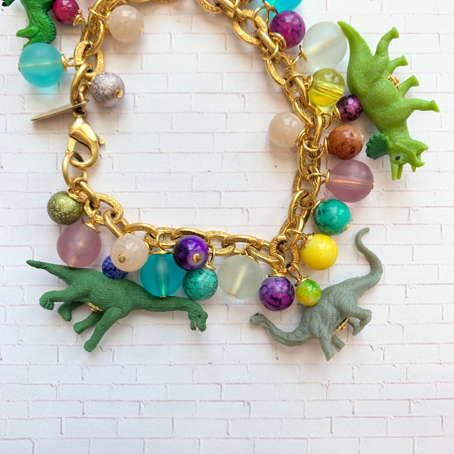 Mini Dinosaur Charm Bracelet