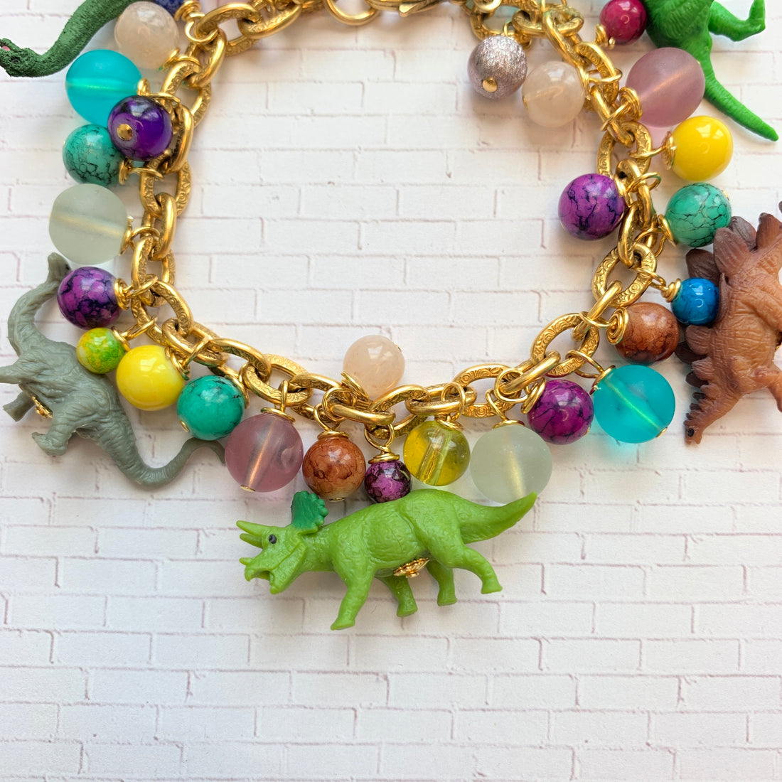 Mini Dinosaur Charm Bracelet