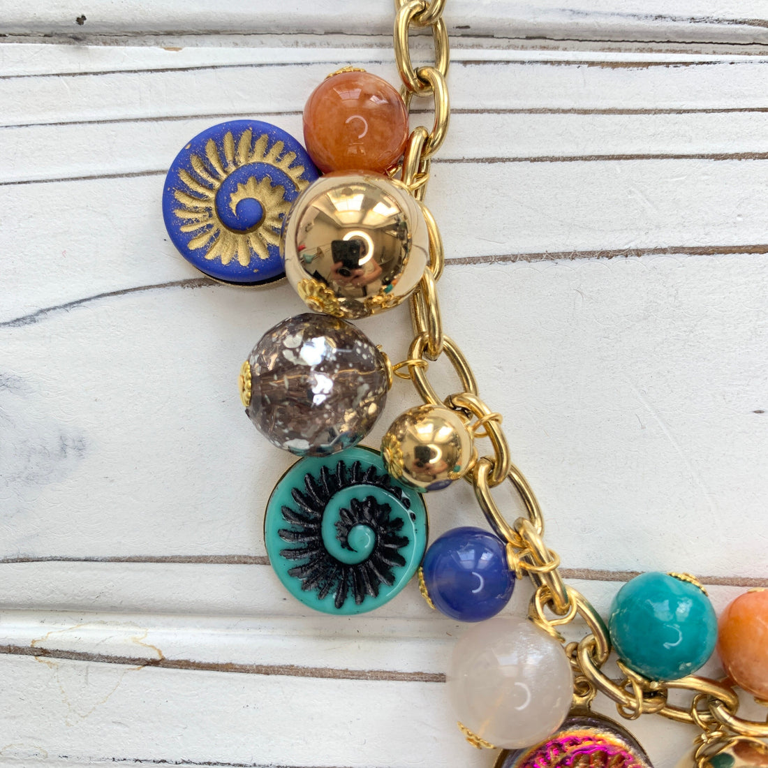 NEW Lenora Dame Ammonite Charm Necklace