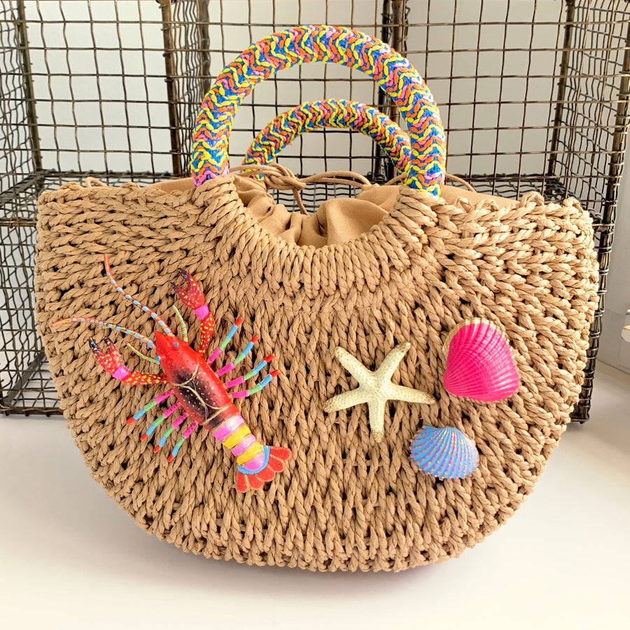 The Frida Straw Handbag - One-of-a-Kind