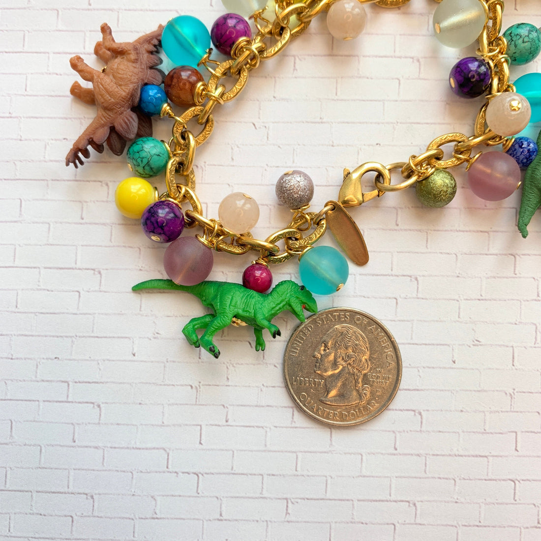 Mini Dinosaur Charm Bracelet