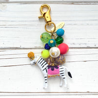 Circus Zebra Bag Charm