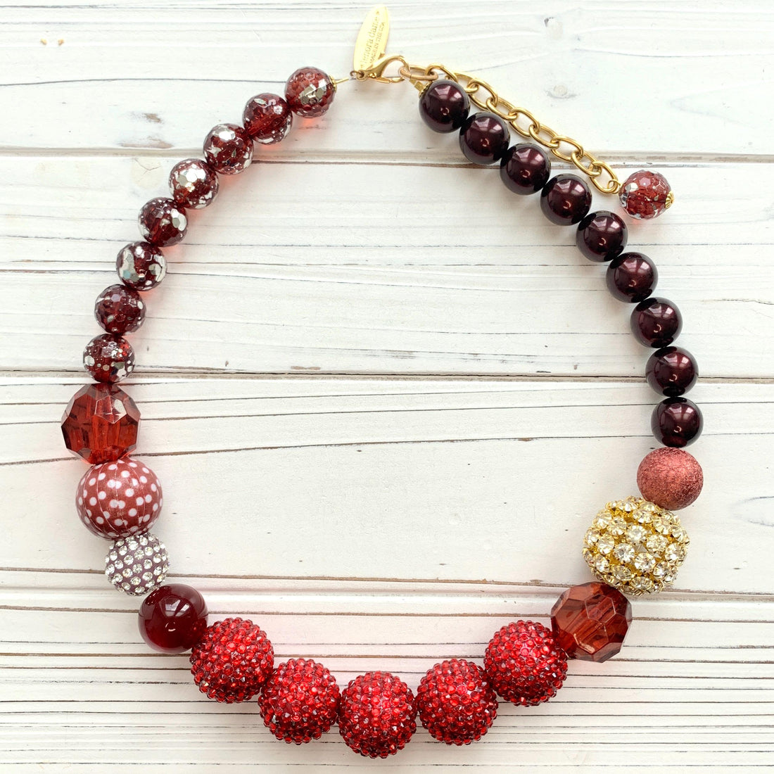 Fiery Red Statement Necklace