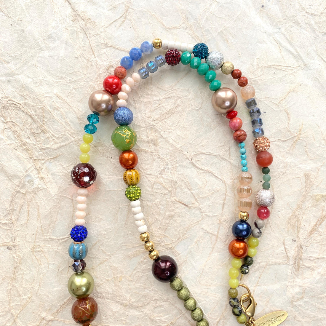 LAST FEW Lenora Dame Long Boho Beaded Necklace