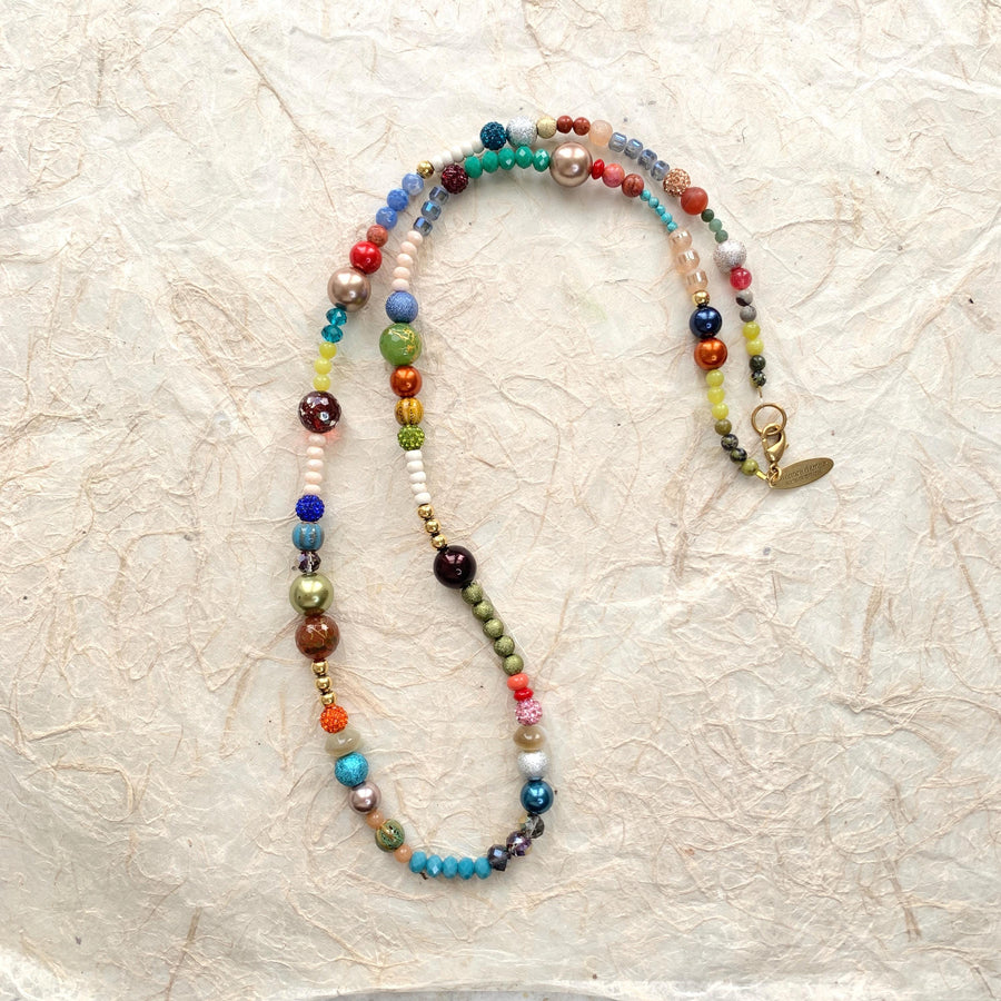 LAST FEW Lenora Dame Long Boho Beaded Necklace