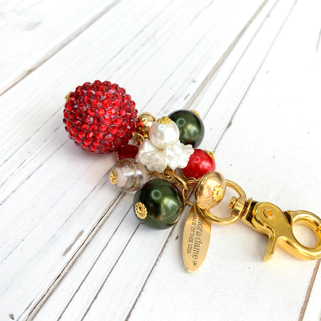 Christmas Bling Purse Charm