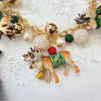 LIMITED EDITION Lenora Dame Rudolph Reindeer Christmas Necklace