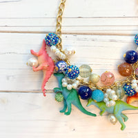 Blue Moon Dino Necklace