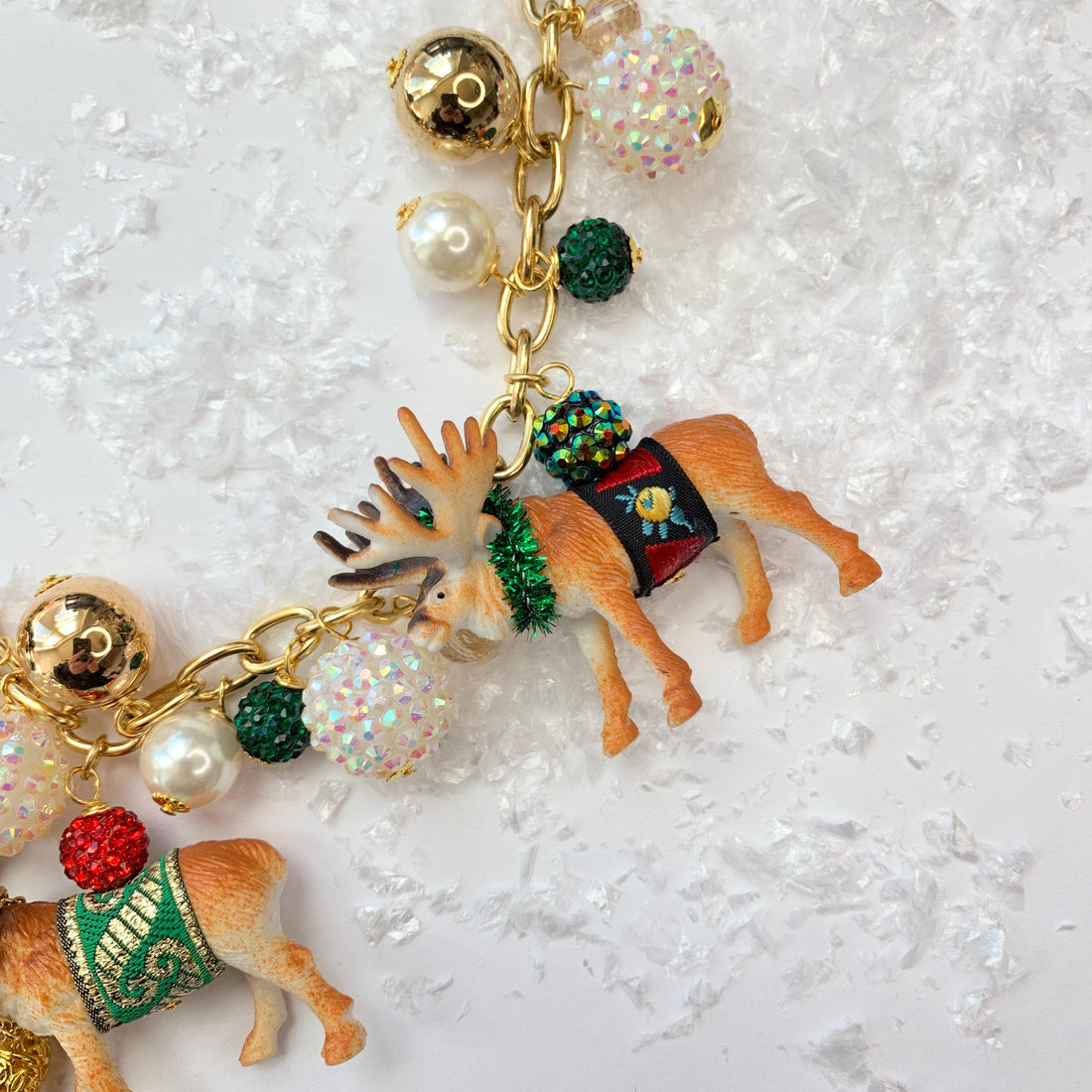 LIMITED EDITION Lenora Dame Rudolph Reindeer Christmas Necklace