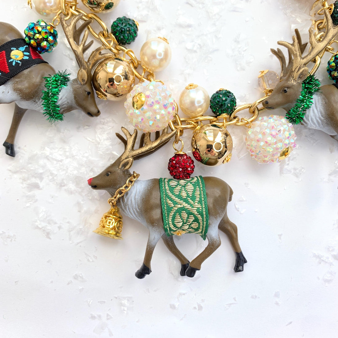 Rudolph Reindeer Christmas Necklace