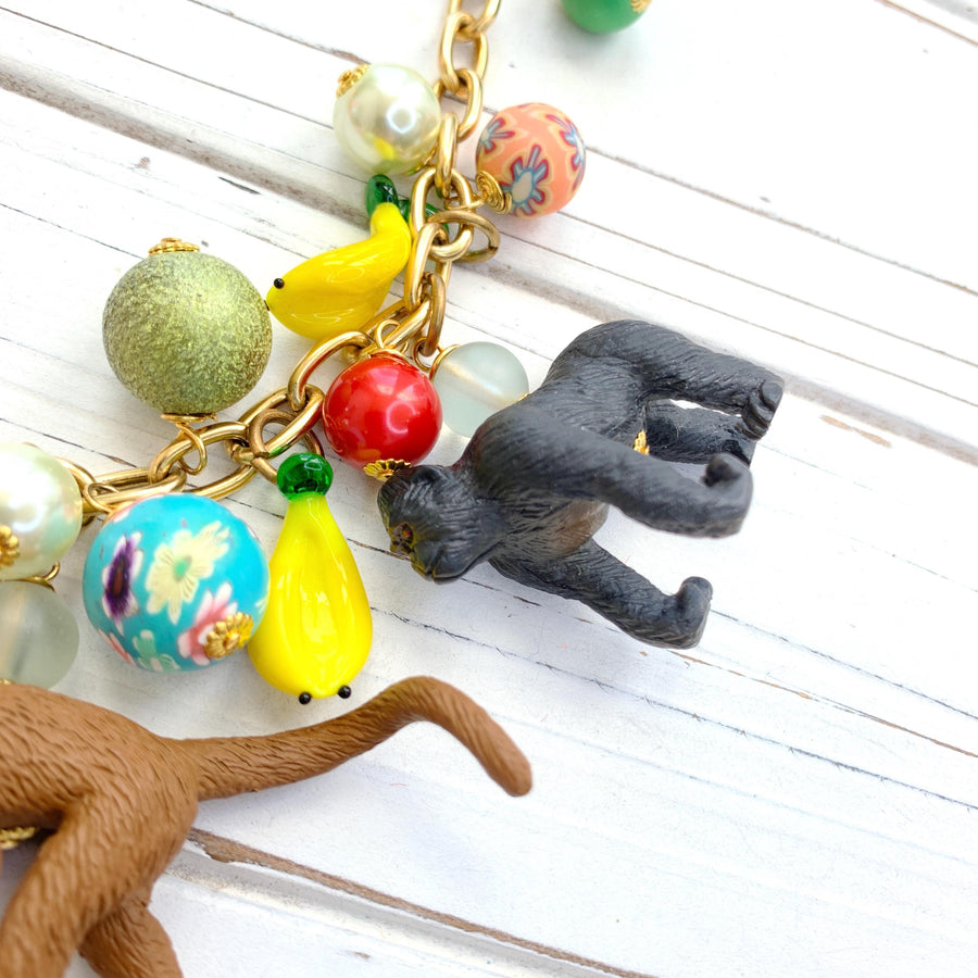 Go Bananas Monkey Necklace