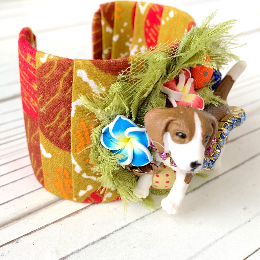 Beagle Collage Cuff Bracelet