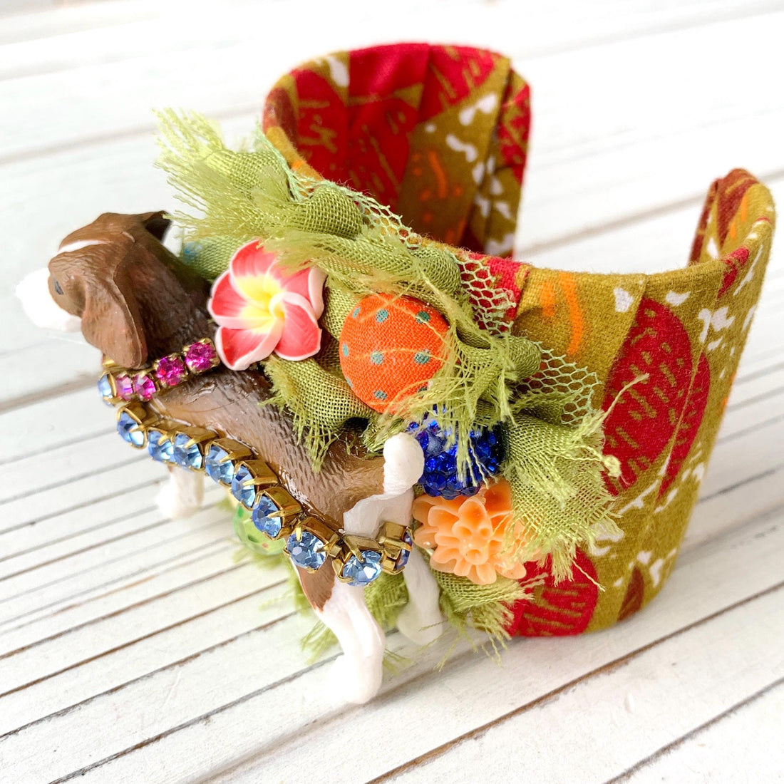 Beagle Collage Cuff Bracelet