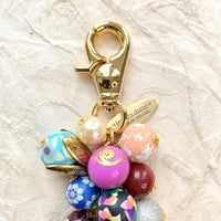 Bright Floral Purse Charm