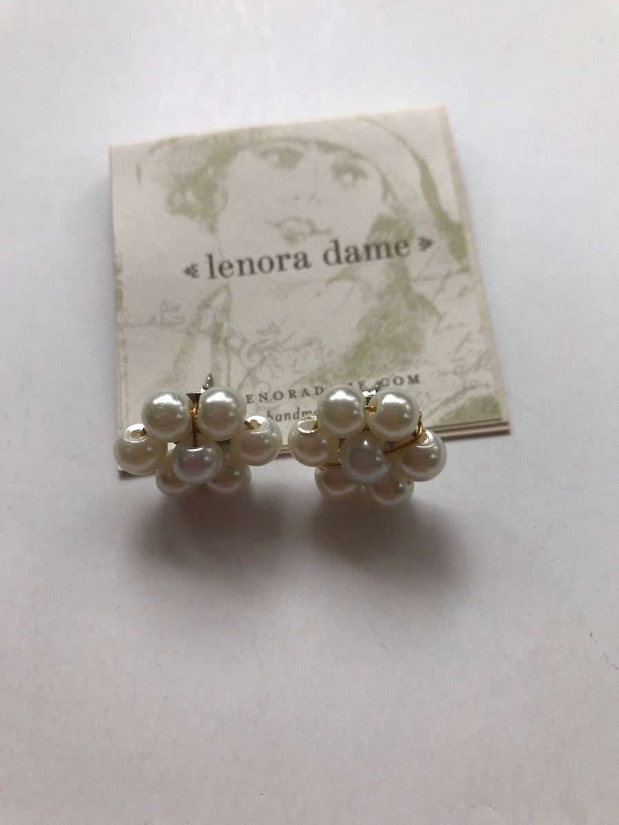 Lenora Dame Girl Next Door Pearl Post Earrings