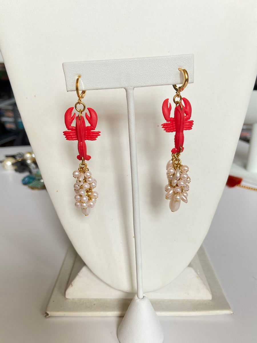 Lenora Dame Lobster Dangle Earrings