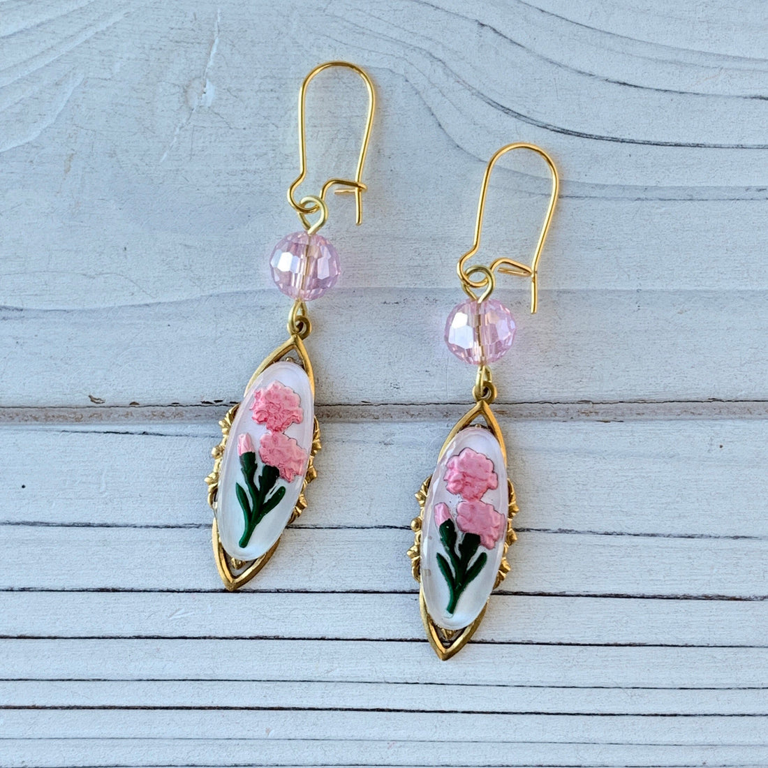 Lenora Dame April Showers Earrings in Carnation - Mother&