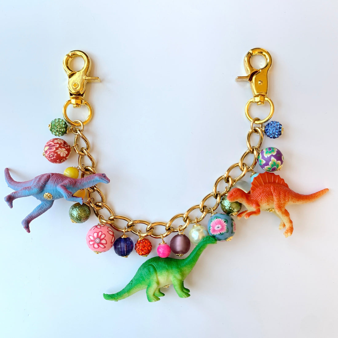 NEW DESIGN! Lenora Dame Dinosaur Chain Bag Charm