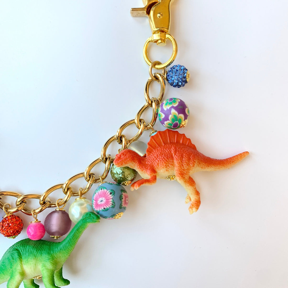 NEW DESIGN! Lenora Dame Dinosaur Chain Bag Charm